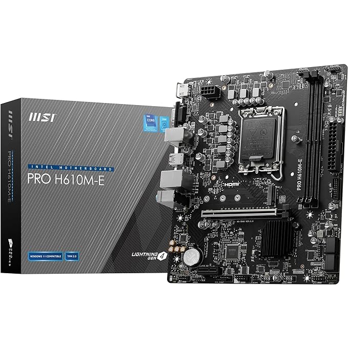 MSI Pro H610M-E DDR5 Motherboard