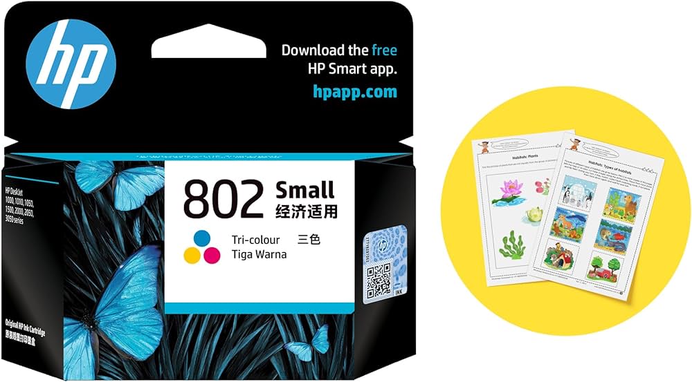 hp 802 Small Color ink cartridge