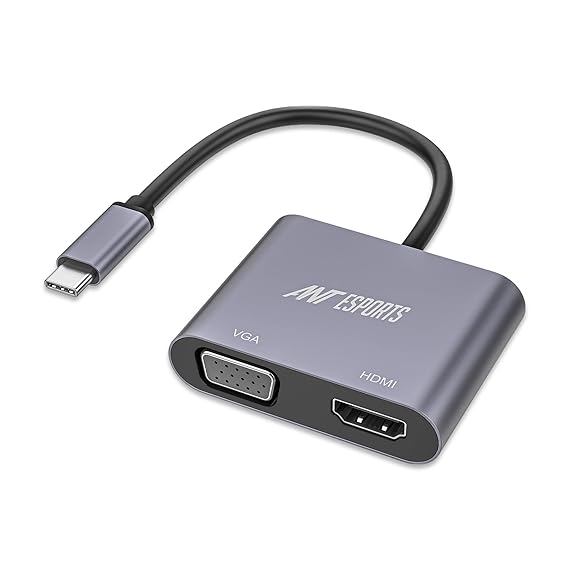 Ant Esports 2-in-1 USB-C To HDMI/VGA Adaptor ( AEC210 )