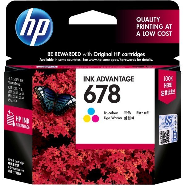 HP 678 Color Ink Cartridge