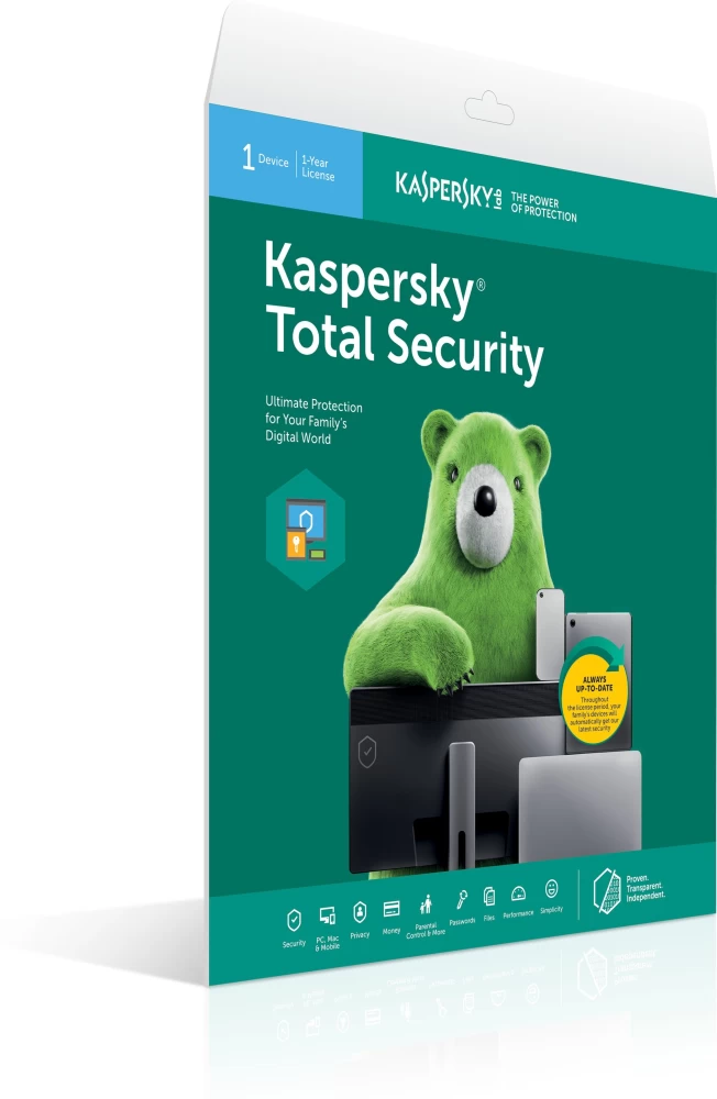 Kaspersky Total Security 1 User 1 Year License