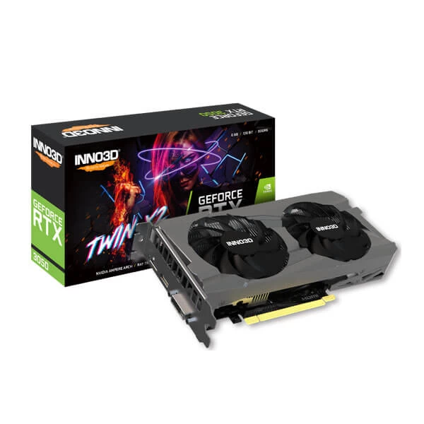 INNO3D Nvidia GeForce RTX 3050 Twin X2 6GB GDDR6 Graphics card