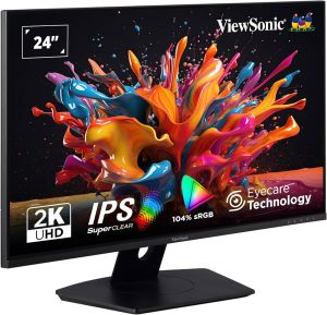 Viewsonic VX2480-2K-SHD 24” QHD IPS Color Monitor