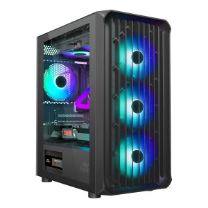 Ant Esports 205 Air Mid-Tower Gaming Cabinet - Black