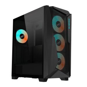 Gigabyte C301 Glass Mid Tower Gaming Case - Black