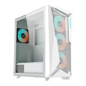 Gigabyte C301 Glass Mid Tower Gaming Case - White