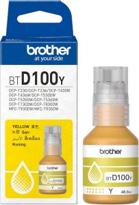 Brother BTD100 Yellow Ink Bottle